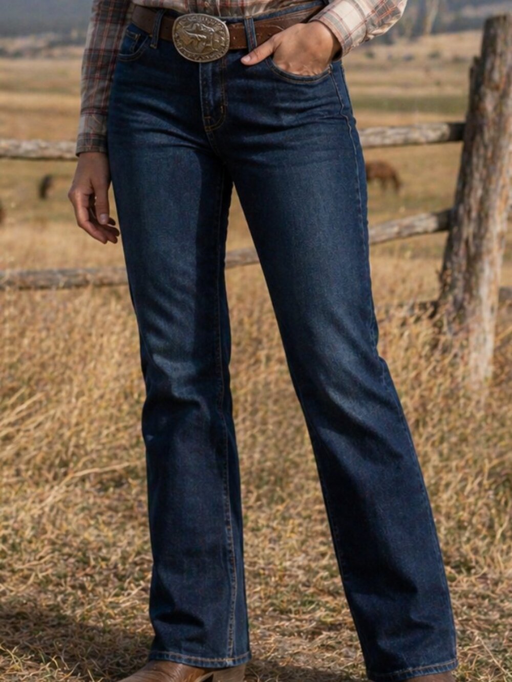 Lucky Brand Women's Straight Leg Mid Rise Blue Jeans Size 14 Stretch Cowboy NEW